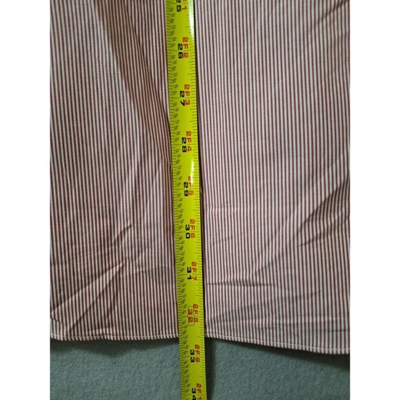 Brooks Brothers Regent 16.5 34  Non Iron All Cotton Candy Cane Stripe Red White - Picture 5 of 6